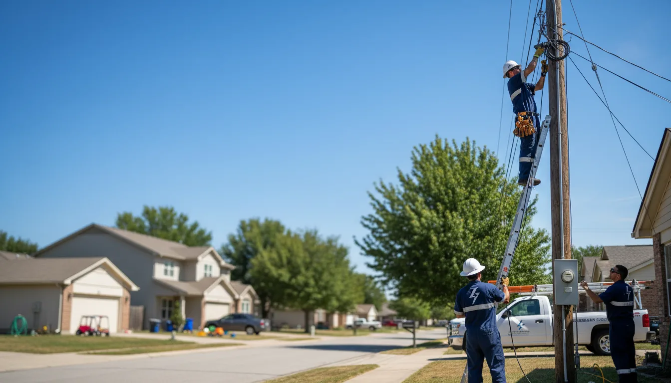 Residential electrician providing installation services in Enfield, CT